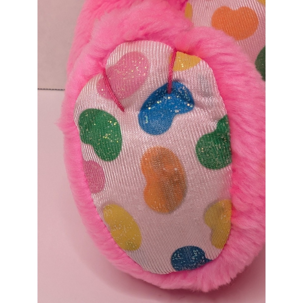 Vintage 1989 Yum Yum Pink Bunny Plush Cookie Candy Hearts Valentine Stuffed - Picture 7 of 13
